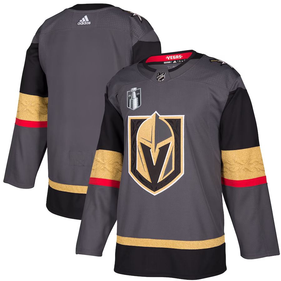 Men Vegas Golden Knights adidas Gray 2023 Stanley Cup Final Alternate NHL Jersey